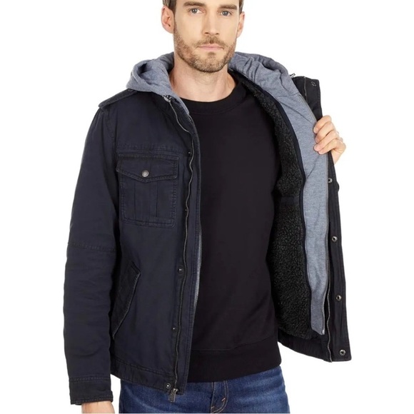 Levi’s Black Utility Jacket Large - Picture 1 of 11